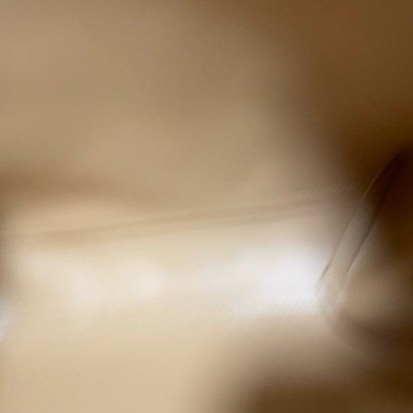 Beige reversible open tote bag double handles 13 x 11 inches - Picture 7 of 7